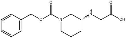 (R)-3-(CarboxyMethyl-aMino)-piperidine-1-carboxylic acid benzyl ester Struktur