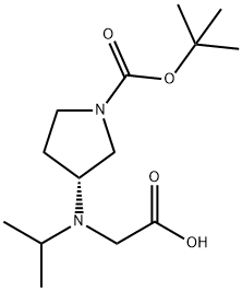 (R)-3-(CarboxyMethyl-isopropyl-aMino)-pyrrolidine-1-carboxylic acid tert-butyl ester Struktur