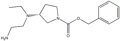 (R)-3-[(2-AMino-ethyl)-ethyl-aMino]-pyrrolidine-1-carboxylic acid benzyl ester Struktur