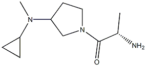 (S)-2-AMino-1-[3-(cyclopropyl-Methyl-aMino)-pyrrolidin-1-yl]-propan-1-one Struktur