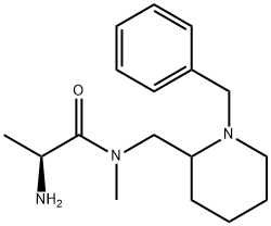 (S)-2-AMino-N-(1-benzyl-piperidin-2-ylMethyl)-N-Methyl-propionaMide Struktur