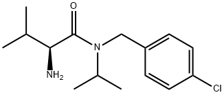 (S)-2-AMino-N-(4-chloro-benzyl)-N-isopropyl-3-Methyl-butyraMide Struktur