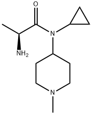 (S)-2-AMino-N-cyclopropyl-N-(1-Methyl-piperidin-4-yl)-propionaMide Struktur