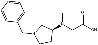 [((S)-1-Benzyl-pyrrolidin-3-yl)-Methyl-aMino]-acetic acid Struktur