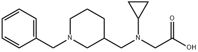 [(1-Benzyl-piperidin-3-ylMethyl)-cyclopropyl-aMino]-acetic acid Struktur