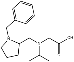 [(1-Benzyl-pyrrolidin-2-ylMethyl)-isopropyl-aMino]-acetic acid Struktur