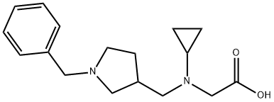 [(1-Benzyl-pyrrolidin-3-ylMethyl)-cyclopropyl-aMino]-acetic acid Struktur