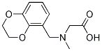 [(2,3-Dihydro-benzo[1,4]dioxin-5-ylMethyl)-Methyl-aMino]-acetic acid Struktur