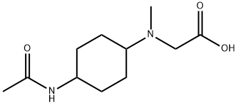 [(4-AcetylaMino-cyclohexyl)-Methyl-aMino]-acetic acid Struktur