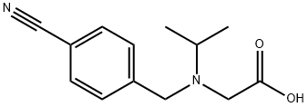 [(4-Cyano-benzyl)-isopropyl-aMino]-acetic acid Struktur