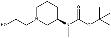 [(R)-1-(2-Hydroxy-ethyl)-piperidin-3-yl]-Methyl-carbaMic acid tert-butyl ester Struktur