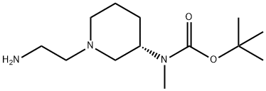 [(S)-1-(2-AMino-ethyl)-piperidin-3-yl]-Methyl-carbaMic acid tert-butyl ester Struktur