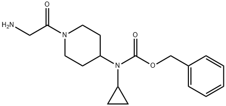 [1-(2-AMino-acetyl)-piperidin-4-yl]-cyclopropyl-carbaMic acid benzyl ester Struktur