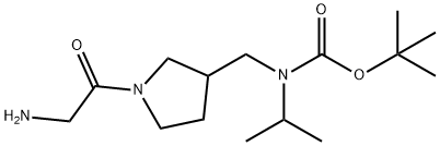 [1-(2-AMino-acetyl)-pyrrolidin-3-ylMethyl]-isopropyl-carbaMic acid tert-butyl ester Struktur