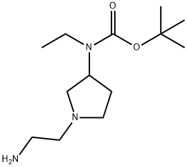 [1-(2-AMino-ethyl)-pyrrolidin-3-yl]-ethyl-carbaMic acid tert-butyl ester Struktur