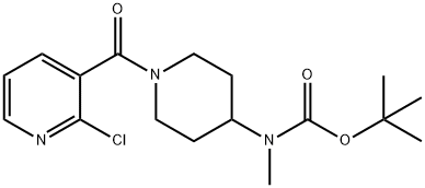 [1-(2-Chloro-pyridine-3-carbonyl)-piperidin-4-yl]-Methyl-carbaMic acid tert-butyl ester Struktur