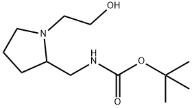 [1-(2-Hydroxy-ethyl)-pyrrolidin-2-ylMethyl]-carbaMic acid tert-butyl ester Struktur