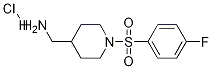 [1-(4-Fluoro-benzenesulfonyl)-piperidin-4-yl]-Methyl-aMine hydrochloride Struktur