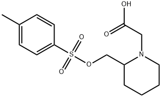 [2-(Toluene-4-sulfonyloxyMethyl)-piperidin-1-yl]-acetic acid Struktur