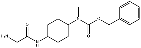 [4-(2-AMino-acetylaMino)-cyclohexyl]-Methyl-carbaMic acid benzyl ester Struktur