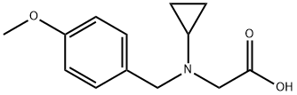 [Cyclopropyl-(4-Methoxy-benzyl)-aMino]-acetic acid Struktur