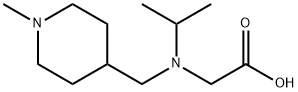 [Isopropyl-(1-Methyl-piperidin-4-ylMethyl)-aMino]-acetic acid Struktur