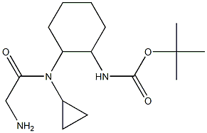 {2-[(2-AMino-acetyl)-cyclopropyl-aMino]-cyclohexyl}-carbaMic acid tert-butyl ester Struktur