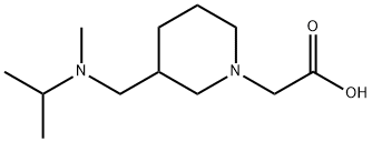 {3-[(Isopropyl-Methyl-aMino)-Methyl]-piperidin-1-yl}-acetic acid Struktur