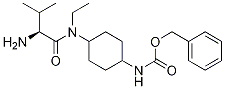 {4-[((S)-2-AMino-3-Methyl-butyryl)-ethyl-aMino]-cyclohexyl}-carbaMic acid benzyl ester Struktur