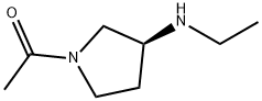 1-((S)-3-EthylaMino-pyrrolidin-1-yl)-ethanone Struktur