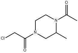 1-(4-Acetyl-3-Methyl-piperazin-1-yl)-2-chloro-ethanone Struktur