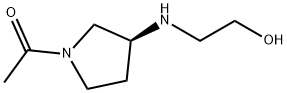 1-[(S)-3-(2-Hydroxy-ethylaMino)-pyrrolidin-1-yl]-ethanone Struktur