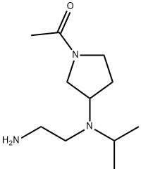 1-{3-[(2-AMino-ethyl)-isopropyl-aMino]-pyrrolidin-1-yl}-ethanone Struktur