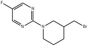 2-(3-BroMoMethyl-piperidin-1-yl)-5-fluoro-pyriMidine Struktur