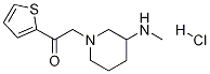 2-(3-MethylaMino-piperidin-1-yl)-1-thiophen-2-yl-ethanone hydrochloride Struktur