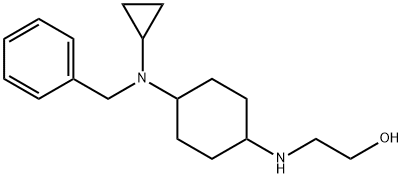 2-[4-(Benzyl-cyclopropyl-aMino)-cyclohexylaMino]-ethanol Struktur