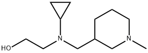 2-[Cyclopropyl-(1-Methyl-piperidin-3-ylMethyl)-aMino]-ethanol Struktur