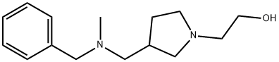 2-{3-[(Benzyl-Methyl-aMino)-Methyl]-pyrrolidin-1-yl}-ethanol Struktur