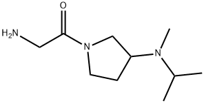 2-AMino-1-[3-(isopropyl-Methyl-aMino)-pyrrolidin-1-yl]-ethanone Struktur