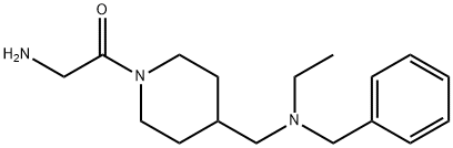 2-AMino-1-{4-[(benzyl-ethyl-aMino)-Methyl]-piperidin-1-yl}-ethanone Struktur