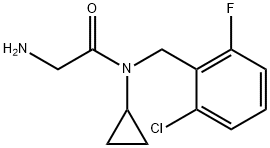 2-AMino-N-(2-chloro-6-fluoro-benzyl)-N-cyclopropyl-acetaMide Struktur