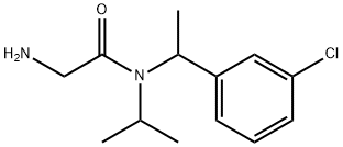 2-AMino-N-[1-(3-chloro-phenyl)-ethyl]-N-isopropyl-acetaMide Struktur