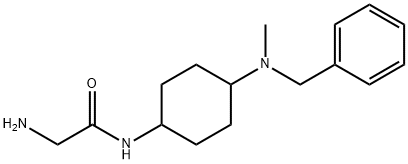 2-AMino-N-[4-(benzyl-Methyl-aMino)-cyclohexyl]-acetaMide Struktur