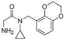 2-AMino-N-cyclopropyl-N-(2,3-dihydro-benzo[1,4]dioxin-5-ylMethyl)-acetaMide Struktur