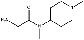 2-AMino-N-Methyl-N-(1-Methyl-piperidin-4-yl)-acetaMide Struktur