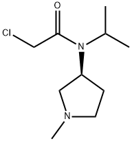 2-Chloro-N-isopropyl-N-((R)-1-Methyl-pyrrolidin-3-yl)-acetaMide Struktur