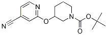 3-(4-Cyano-pyridin-2-yloxy)-piperidine-1-carboxylic acid tert-butyl ester Struktur