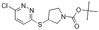 3-(6-Chloro-pyridazin-3-ylsulfanyl)
-pyrrolidine-1-carboxylic acid tert
-butyl ester Struktur