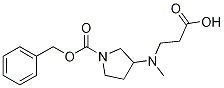 3-(CarboxyMethyl-ethyl-aMino)-pyrrolidine-1-carboxylic acid benzyl ester Struktur