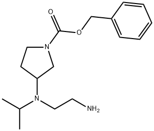 3-[(2-AMino-ethyl)-isopropyl-aMino]-pyrrolidine-1-carboxylic acid benzyl ester Struktur